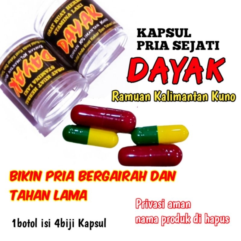 Kapsul Kuat Pria Tahan Lama Ramuan Dayak