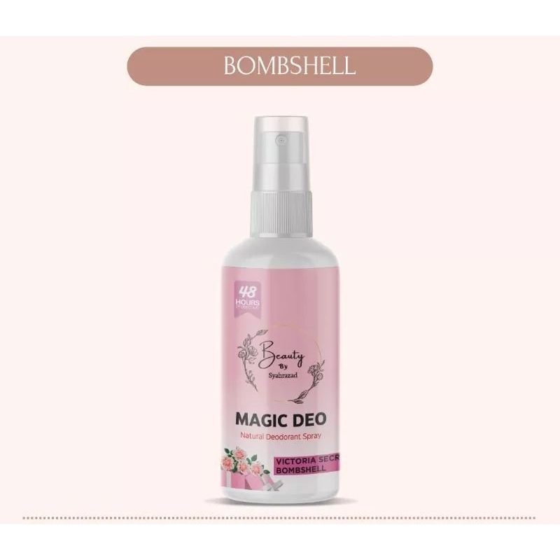 Magic Deo deodorant VS Bombshell tawas spray