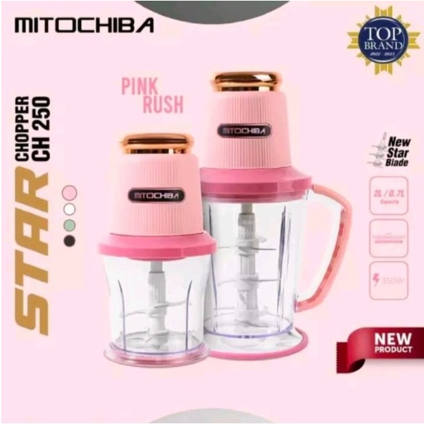 Mitochiba Blender Food Chopper 2L STAR Blade CH 250 Daging dan Bumbu 9 Pisau