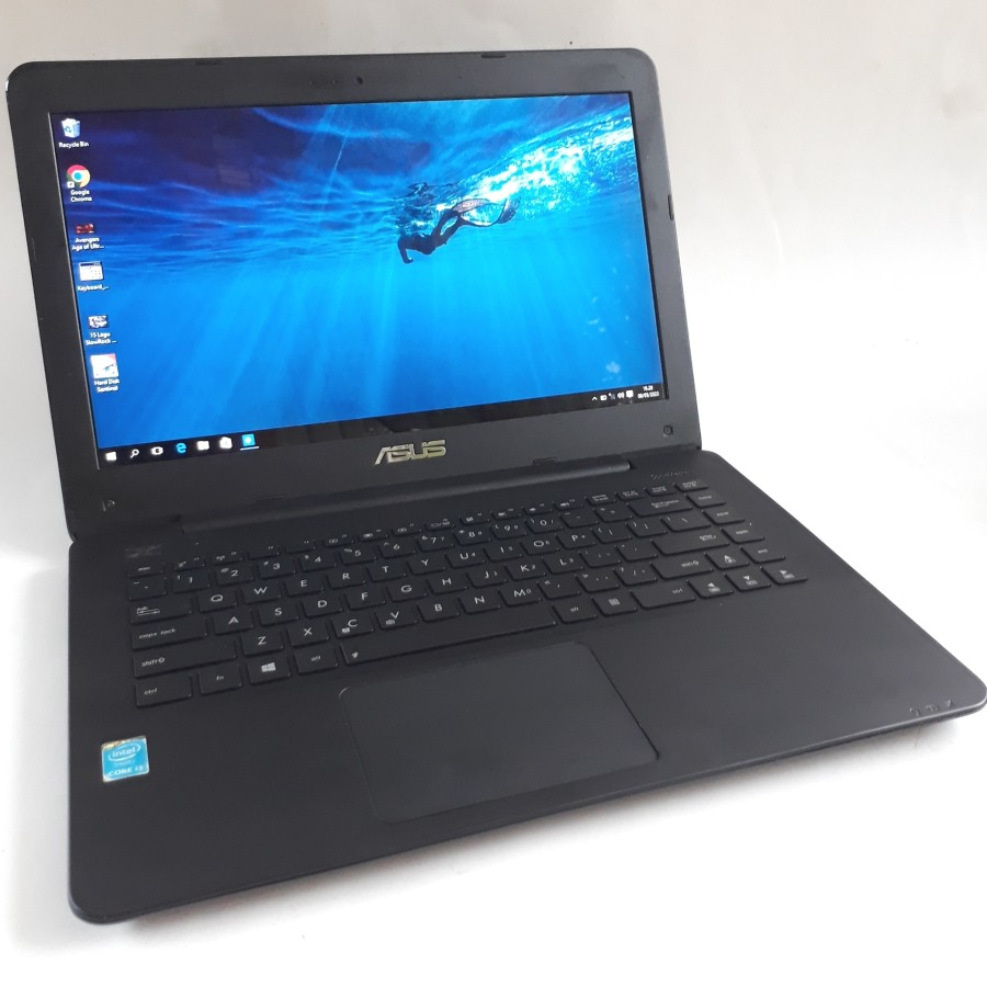 LAPTOP DESAIN DUAL HARDIS ASUS A455L CORE I3 GEN4 SSD 120GB + HDD 500GB