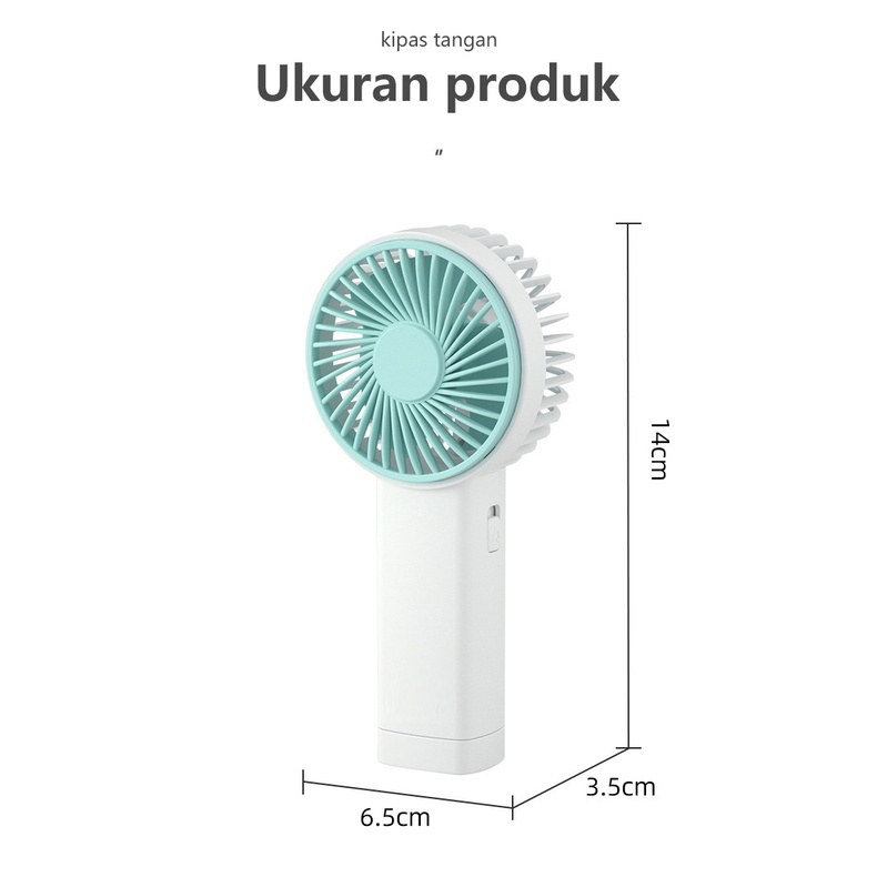 Kipas Angin Mini Genggam Cute / Kipas Lipat Portable / Mini Fan Lucu Mungil Simple