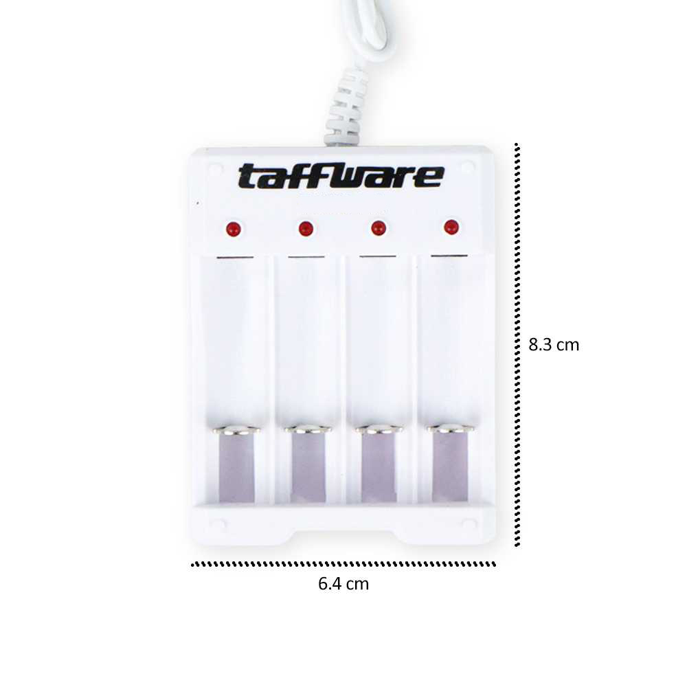 Taffware Charger Baterai Batere USB Plug 4 slot for AA AAA A2 A3