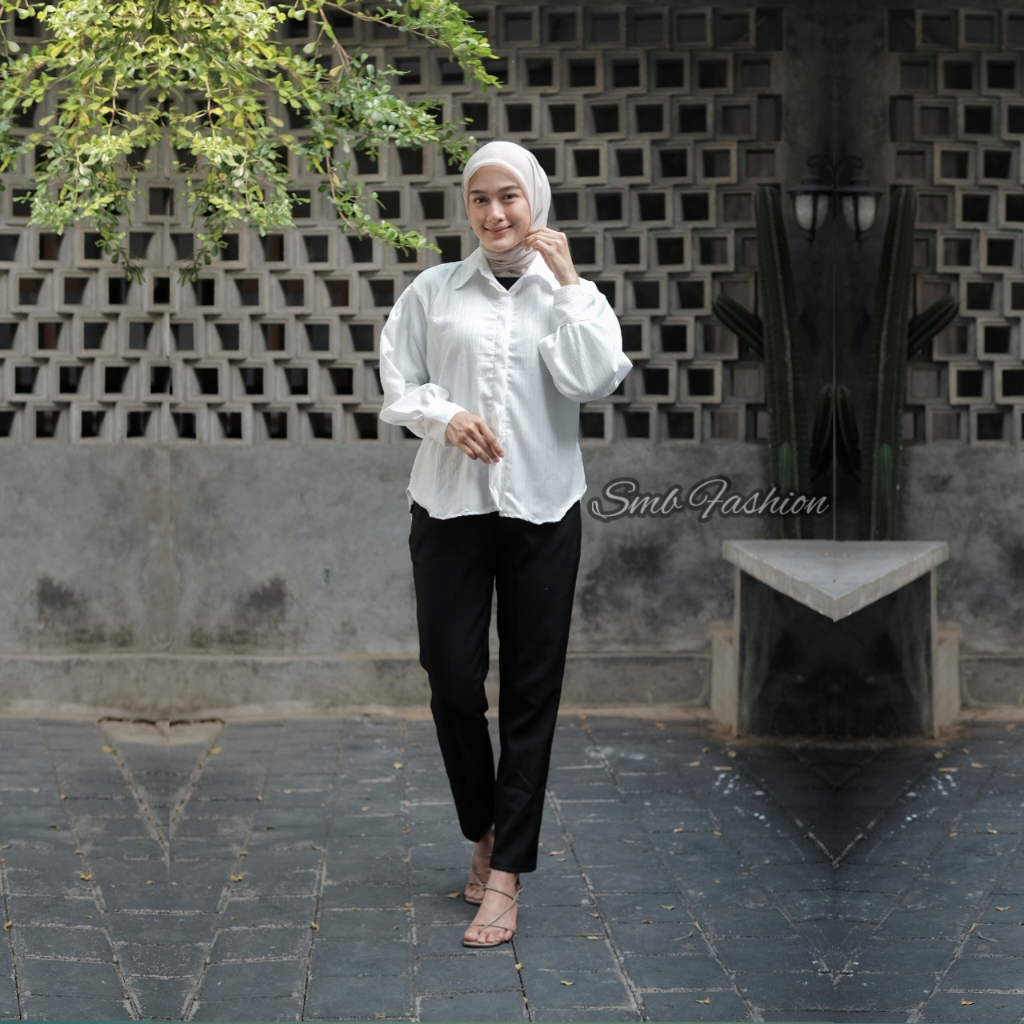 Kemeja Wanita Lengan Balon Lady Crush - Blouse Wanita - Atasan Wanita