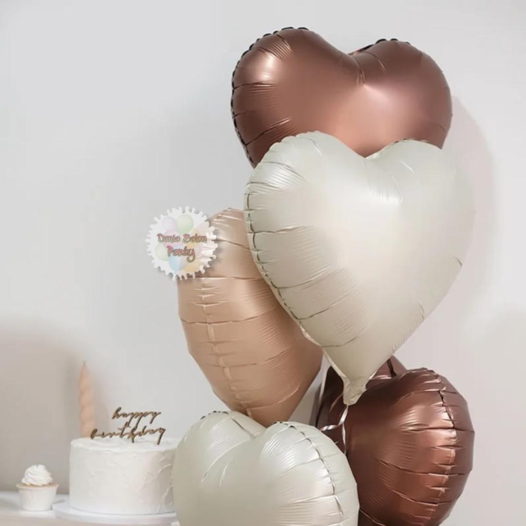 Balon Foil Love / Balon Foil Bentuk Hati Retro 40cm