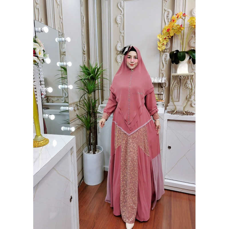 Arsyakayla | Alisya Series | Gamis syari | Gamis Syari Branded | Gamis Syari Polos | Gamis Syari Pre