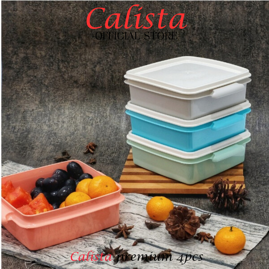 [ CALISTA ] LUNCH BOX RANTANG CALISTA GALAXY PREMIUM SET ISI 4PCS