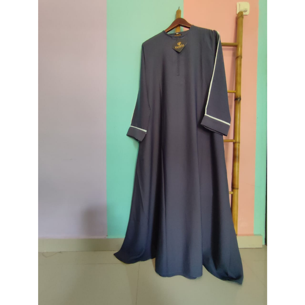 ABAYA MODIS META POLOS SIMPLE SYARI LIS PUTIH YORIS BY WAFDA CUTTING LOS BAJU MUSLIMAH META TURKEY SAUDI DUBAI CASUAL WANITA TERBARU LONG DRESS OOTD FASHION ECER GROSIR RESELLER DROPSHIP