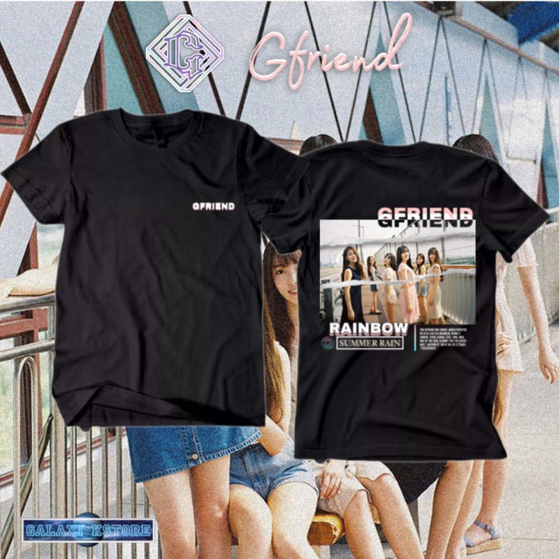 TSHIRT GFRIEND RAINBOW SUMMER RAIN KAOS UNISEX KPOP