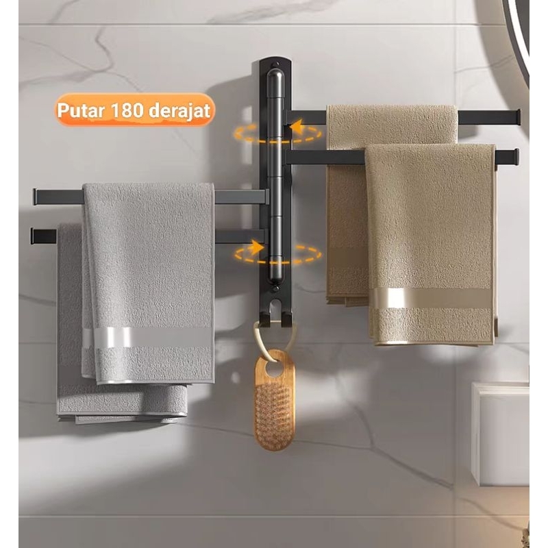 Gantungan Handuk Stainless 401 Rak Handuk Stainless Serbaguna