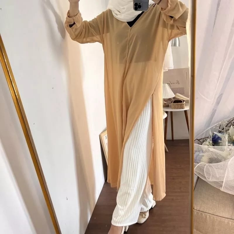 ALEA Outer - Tunik Ceruty - Outer Wanita- Long Outer