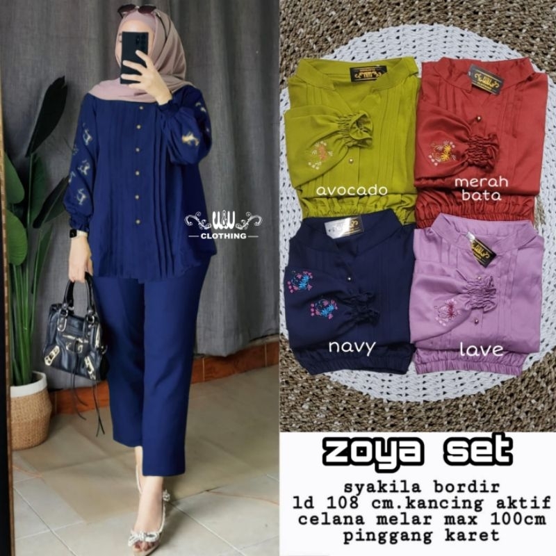 Zoya Set By W&W Clothing Setelan Wanita