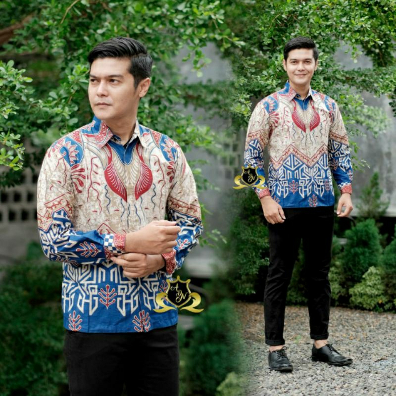 BAJU KEMEJA BATIK KANTOR PRIA LENGAN PANJANG FASHION SOLO BW 246