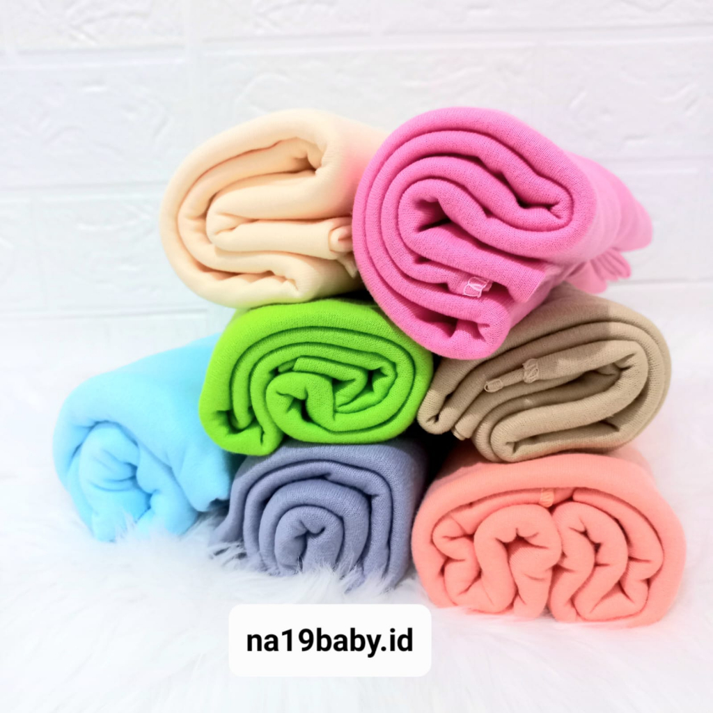 ECER Bedong Bayi Polos RAINBOW, UK JUMBO 90X110cm