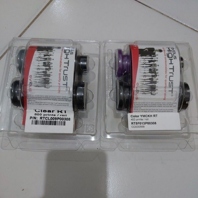 1set Evolis Ribbon Film Color YMCKH Avansia SP00308 (A308-1 YMCKH) Double side