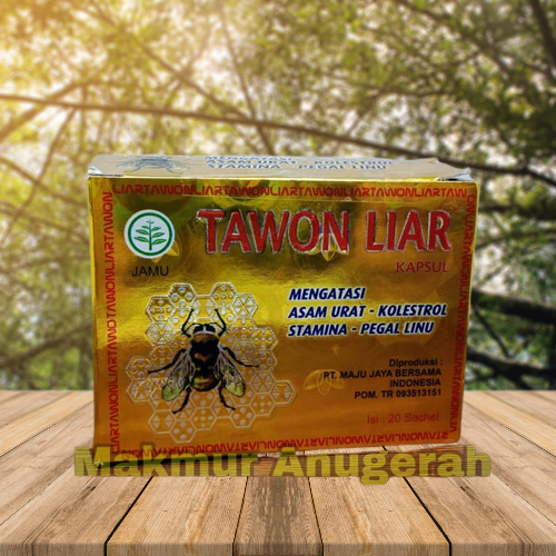 

obat herbal tawon kapsul asli 1 box isi 20 sachet mengatasi asam urat pegal linu rematik kolestrol