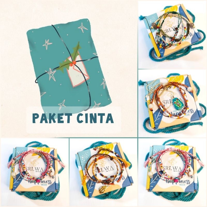 GELANG PAKET CINTA / SRI.WA GELANG TALI JOGJA / GELANG HANDMADE