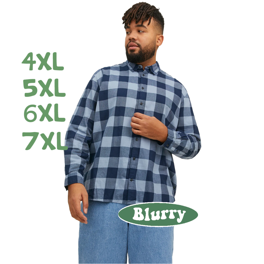 FLANEL PRIA JUMBO 5XL 6XL 7XL LENGAN PANJANG