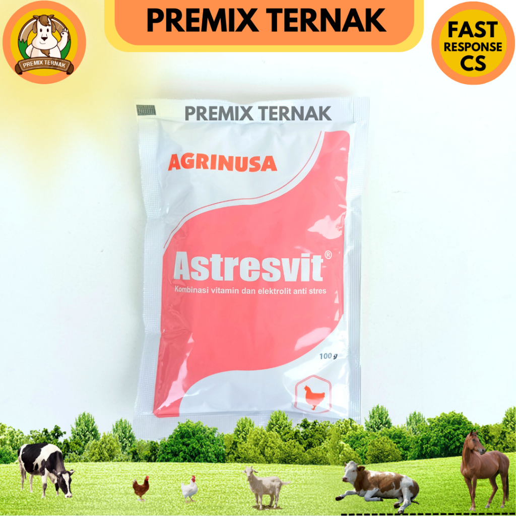 ASTRESVIT 100 gram - Kombinasi Vitamin dan Elektrolit untuk Anti Stres Ayam Bebek