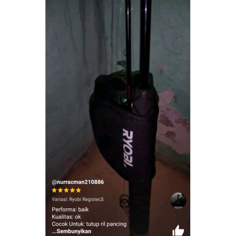 tas reel pancing merk ryobi original asli register