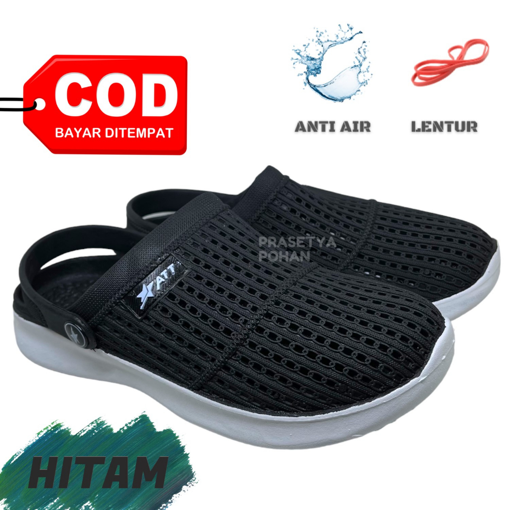 Sandal Wanita Slide Anti Air dan Lentur Tali Belakang - Sendal Slop Wanita Slip On V-62