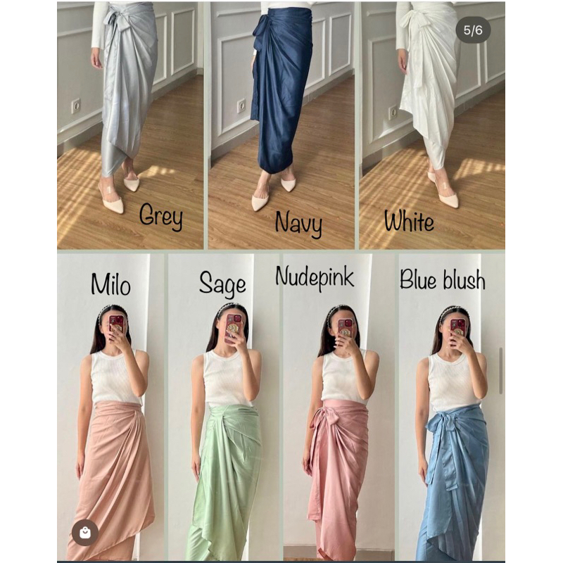 Virareina Top Kondangan Set with wrap skirt