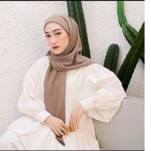 Hijab Segi 3 Inner 2 Layer ( Ceruty Babydoll )