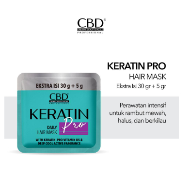 CBD Professional Keratin Pro Hair Mask Sachet 35gr ( 1 SACHET )