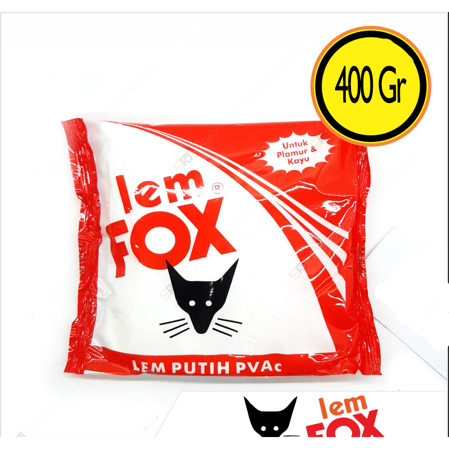 

LEM PUTIH FOX - PVAc DAYA PEREKAT TINGGI UNTUK PLAMUR & KAYU