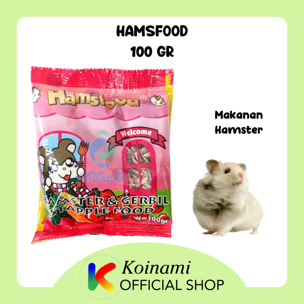 HAMSFOOD 100gr / Makanan Hamster / Makanan Pengerat / aksesoris hamster /hamster