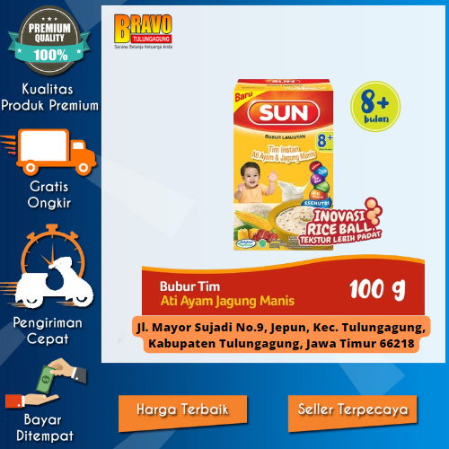 

BRAVO SUPERMAKET TULUNGAGUNG - Sun Tim Instant Ati Ayam Jagung Manis Box 100 g