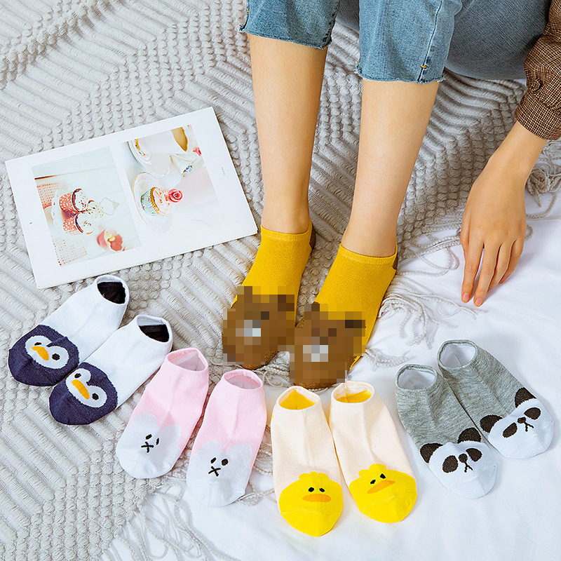 Kaos Kaki Motif Hewan Lucu Wanita Korea Ankle Socks Cute Semata Kaki Pendek Korea Fashion Style KK28 CYS