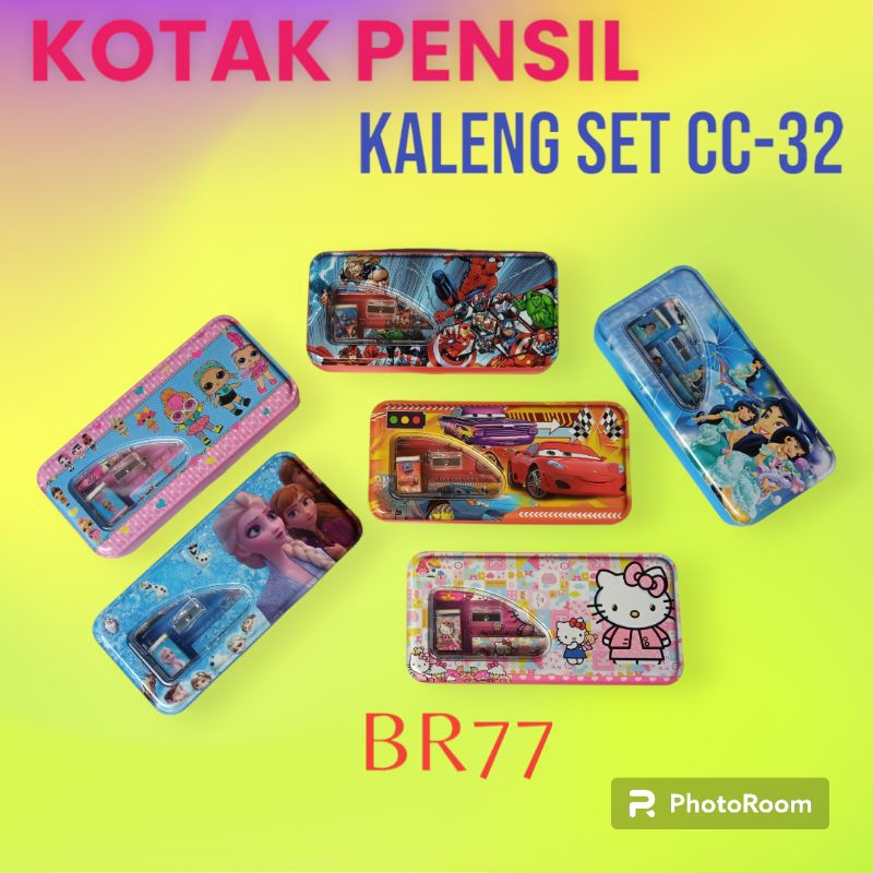 

KOTAK PENSIL / PENSIL CASE KALENG + ISI / TEMPAT ALAT TULIS MOTIF KARAKTER CC-32