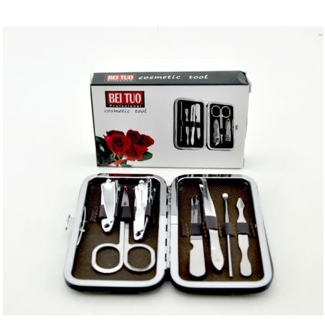 Gunting Kuku Set Besar Untuk Cantengan 7 In 1 Alat Potong Kuku Miring Pemotong Perawatan Kuku Alat Menicure Pedicure Set Lengkap Lucu