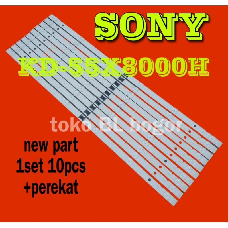 LAMPU LED BL BACKLIGHT TV SONY KD-55X8000H 55X8000H 6LED 6K