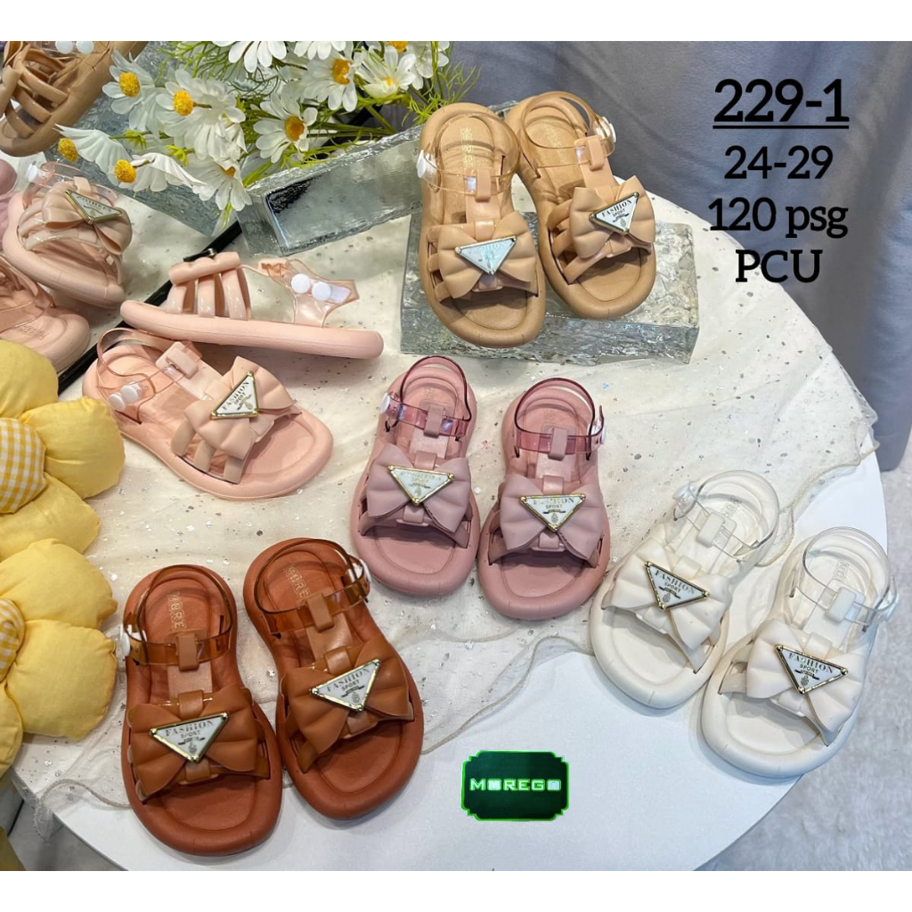 Sandal Selop Anak Pita Segitiga Mewah Kekinian