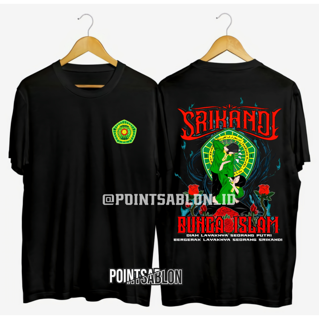 Kaos srikandi Bunga Islam Distro kaos pencak silat bunga islam terbaru kualitas premium Baju Bunga I