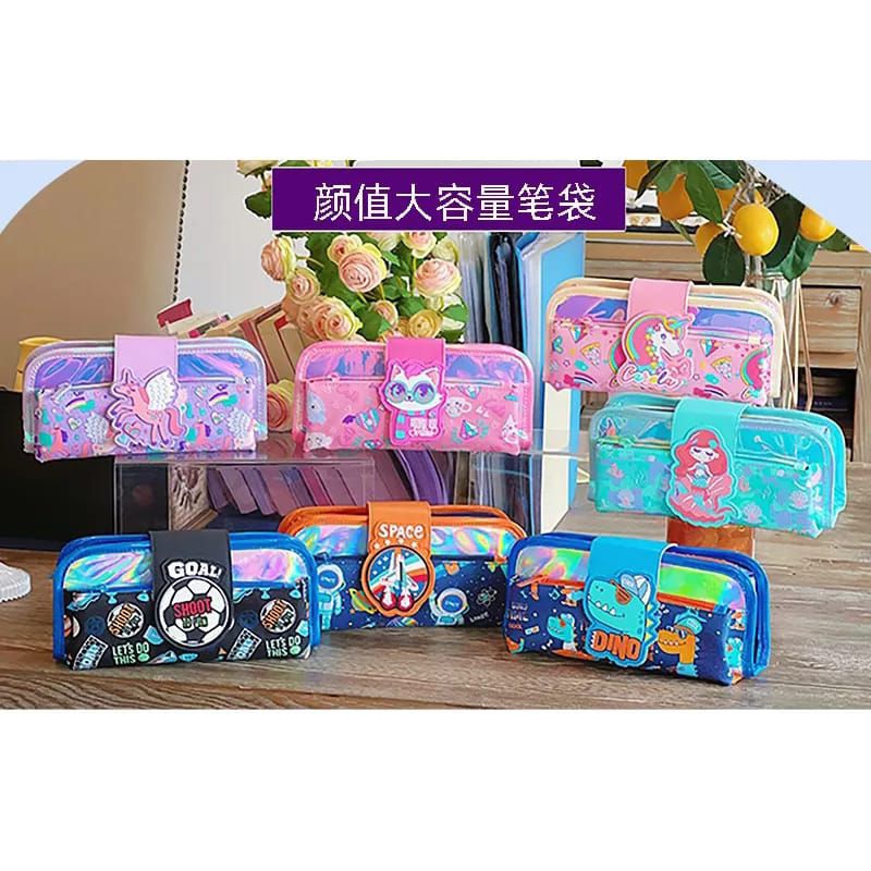 pencil case lipat 3/pencil case anak/tempat pensil anak