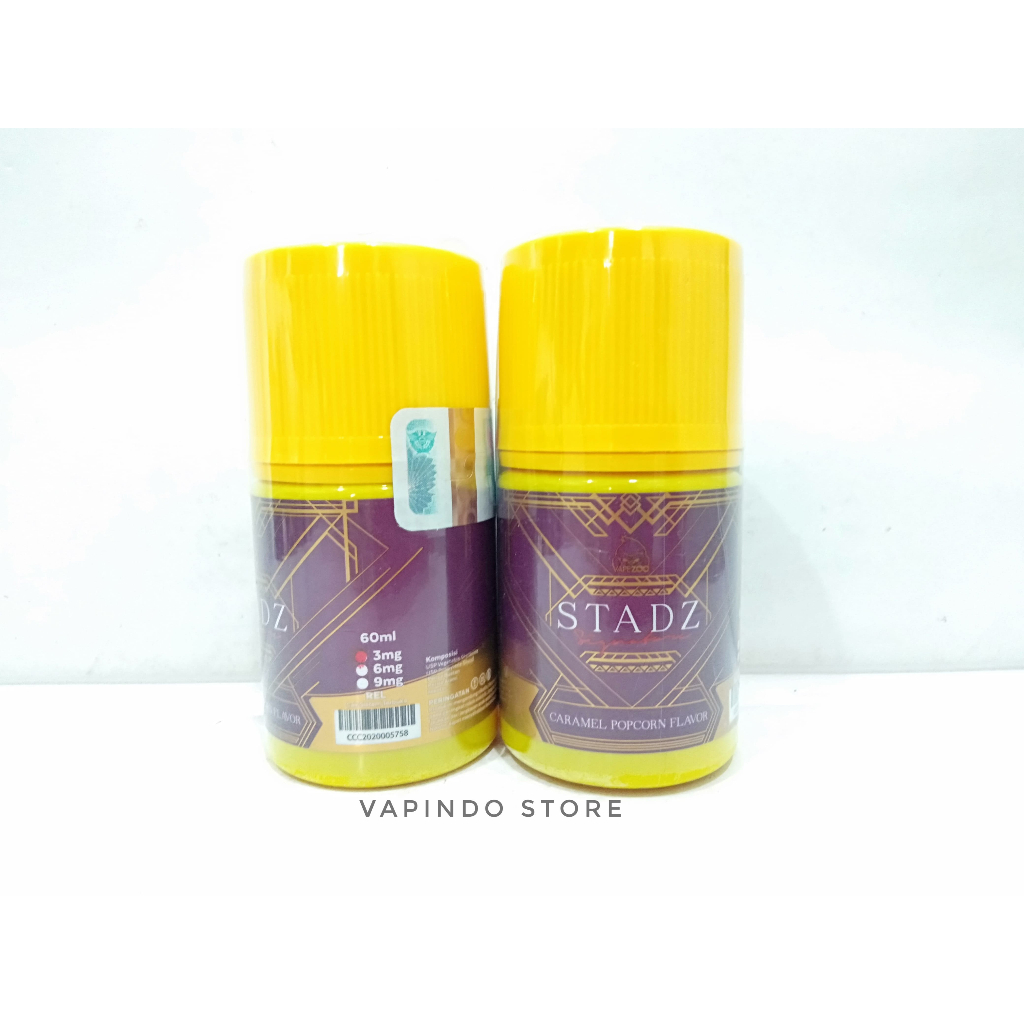 STADZ CARAMEL POPCORN 60ML 3MG BY MUHAMMAD HARIRI AA E LIQUID VAPE