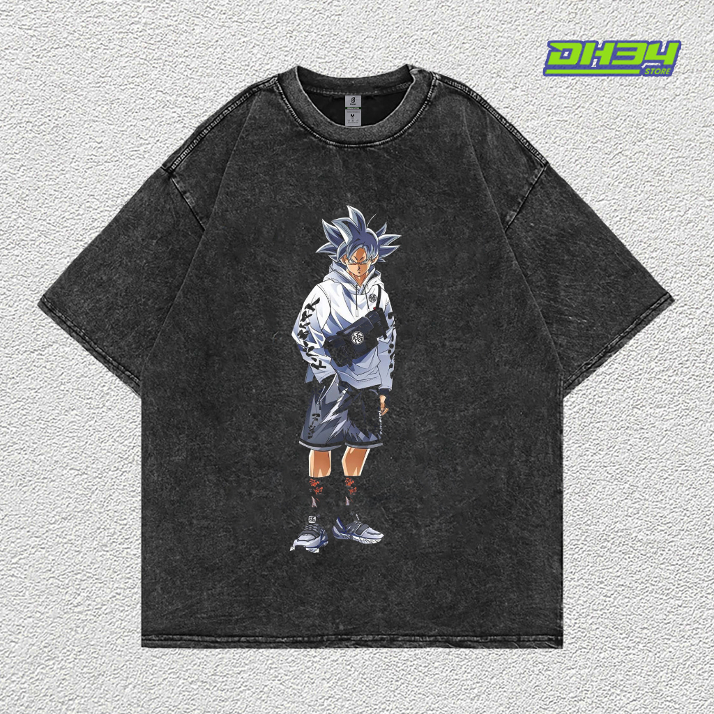 (oversie washed)kaos washed oversize goku