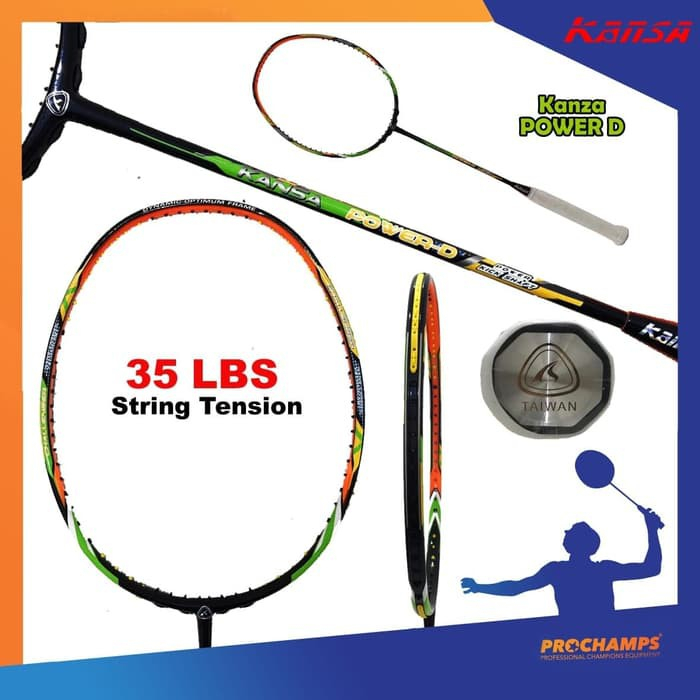 RAKET KANSA TARIKAN 35 LBS KANSA POWER SERI D E F WEIGHT: 82±2g MADE IN TAIWAN