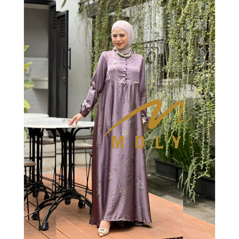 LEANA DRESS SILK BY MDLY GAMIS PESTA CANTIK TERBARU