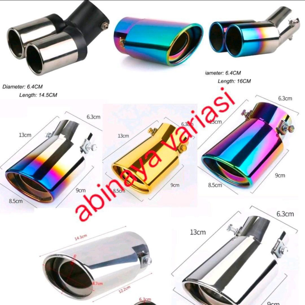 Muffler Ujung Knalpot Mobil GRAND AVANZA/XENIA/VELOZ
