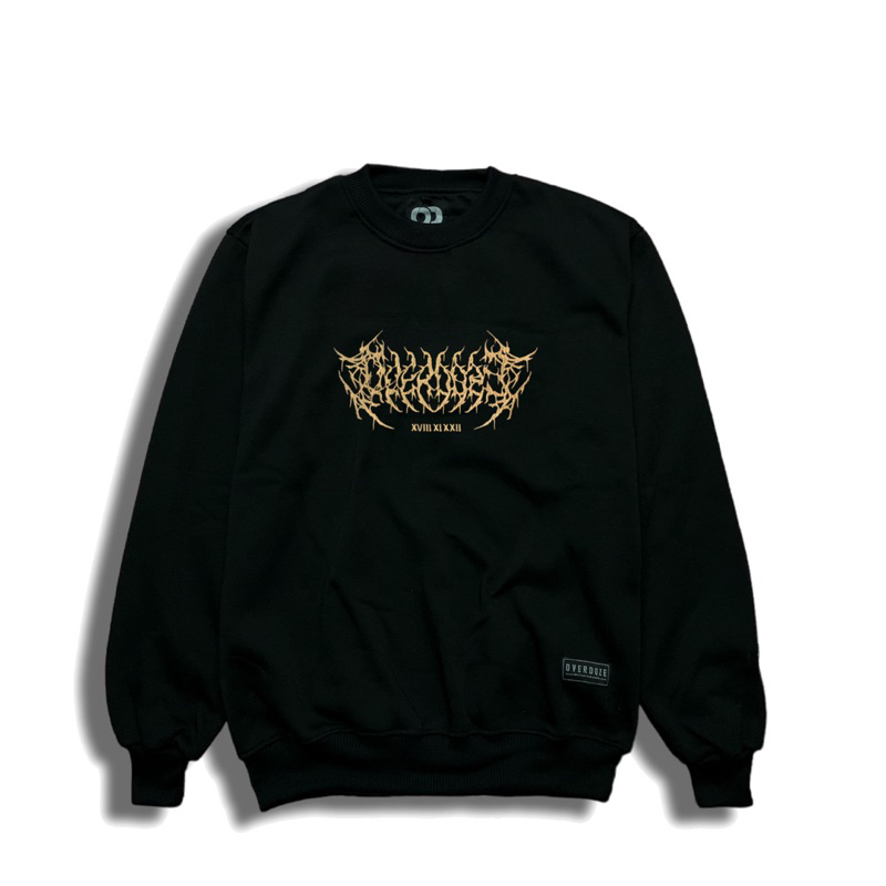 OVERDOZE Sweater Crewneck Bordir Pria Wanita Premium