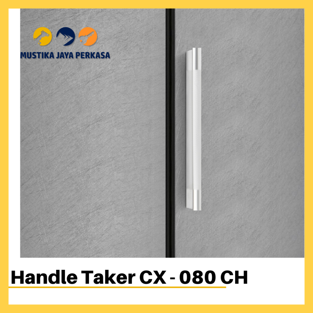 Handle Lemari Minimalis TA 09 CX080  CH Silver Hitam Gold Tarikan Laci Alumunium Besi