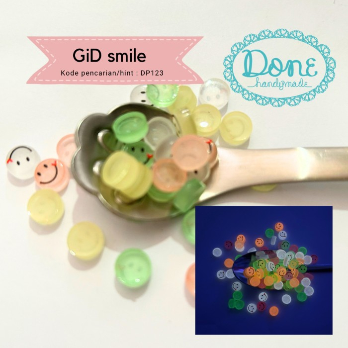 done handymade sprinkle smile glow in the dark DP123