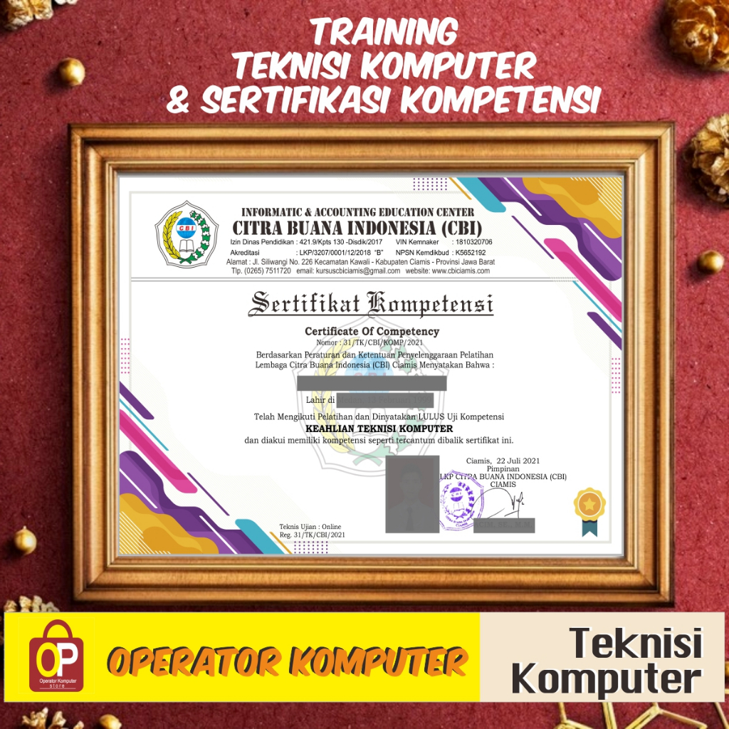 

SERTIFIKASI TEKNISI KOMPUTER UJIAN ONLINE RESMI