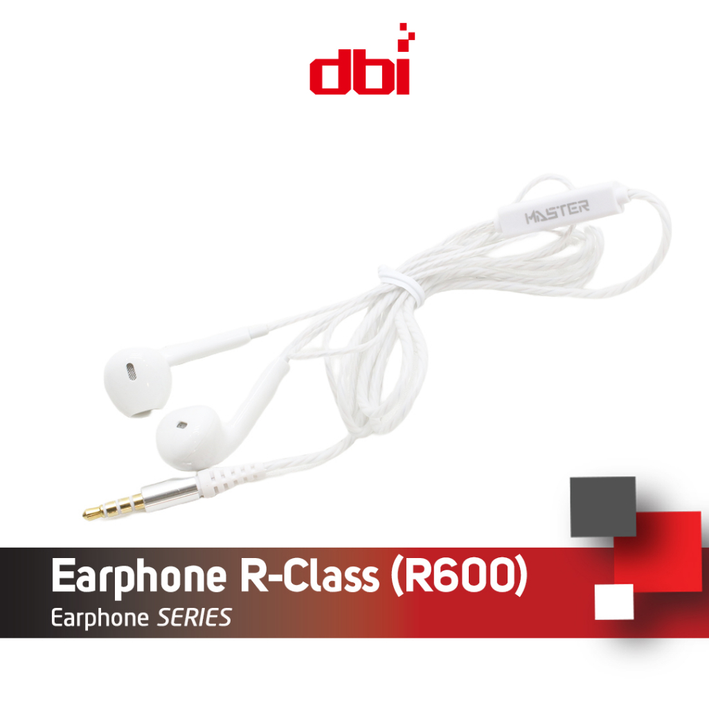 Earphone Stereo Headset Handsfree in Ear MASTER R-CLASS R600 Tanpa EARBUD Universal