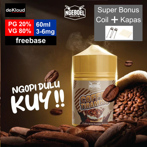 Ngeboel CREAMY KOPI TIRAMISU 60ml | 3mg | e-Liquid vape cukai coffee