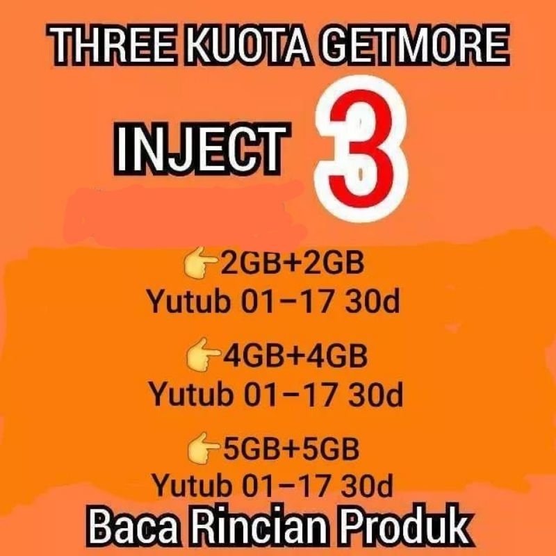 PAKET DATA 3 TRI GETMORE