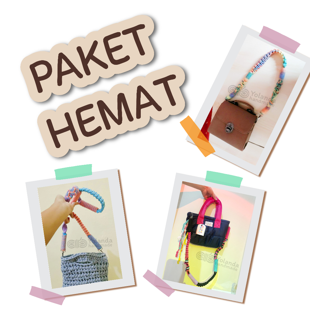 PAKET HEMAT STRAPBAG MACRAME BY YOLA